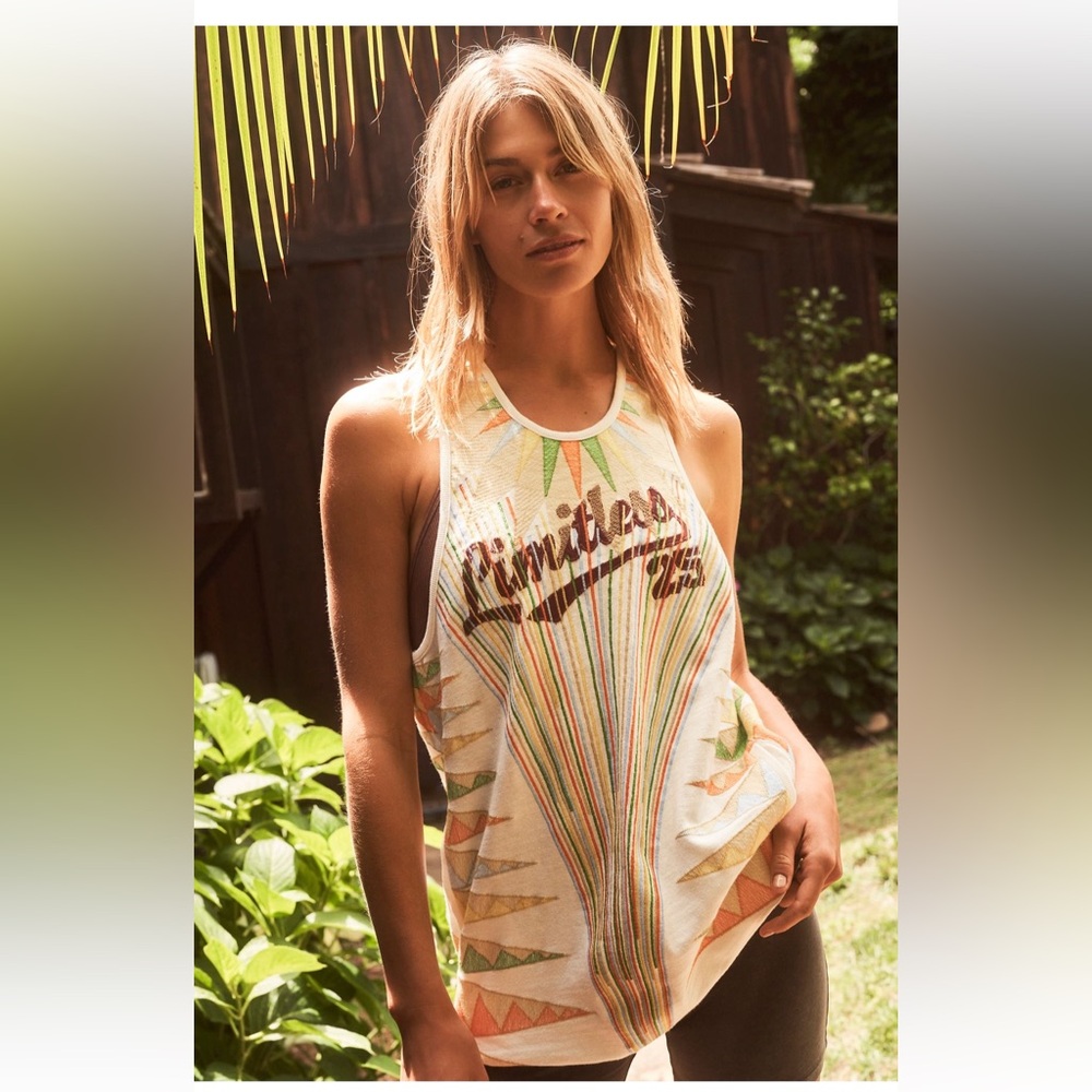 Free People Movement embroidered tank